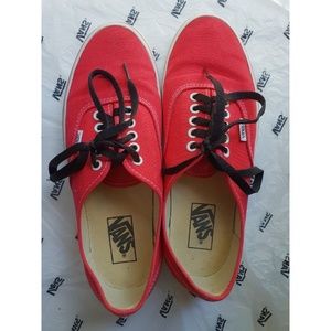 SALE Vans authentic red sneakers